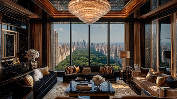 奢华公寓中央公园景观