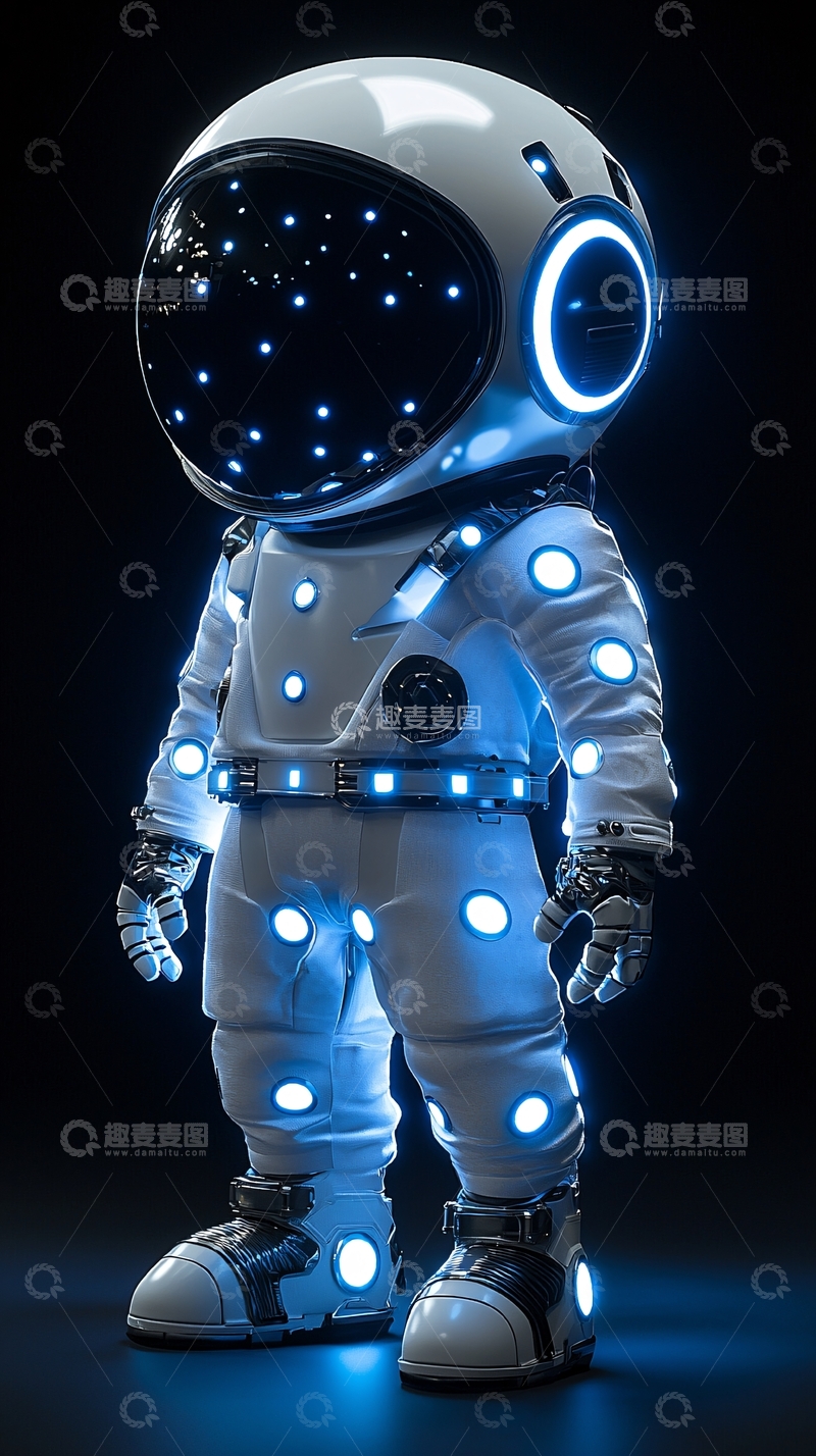 高清大图下载【趣麦麦图】可爱太空人