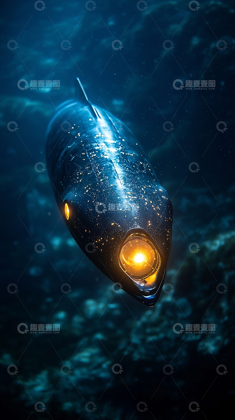 高清大图下载【趣麦麦图】深海鱼类探测器