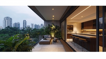 现代简约阳台设计