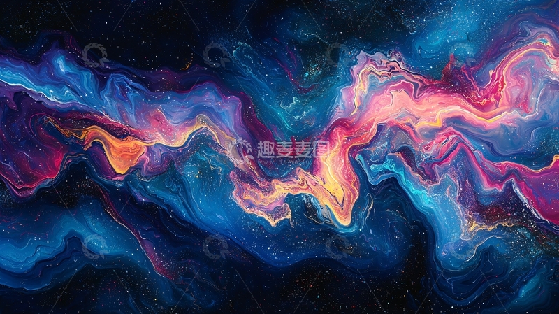 高清大图下载【趣麦麦图】抽象宇宙星空