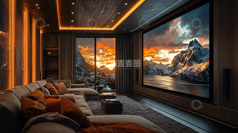 高清大图下载【趣麦麦图】高端家庭影院