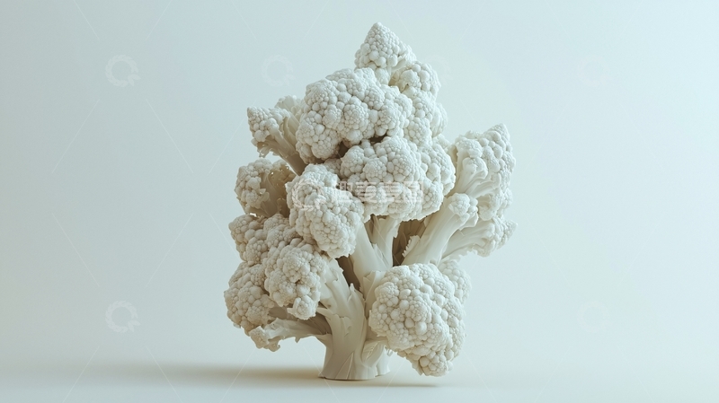 高清大图下载【趣麦麦图】抽象花椰菜雕塑
