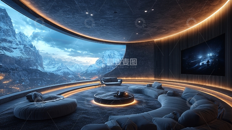 高清大图下载【趣麦麦图】未来感家居影院