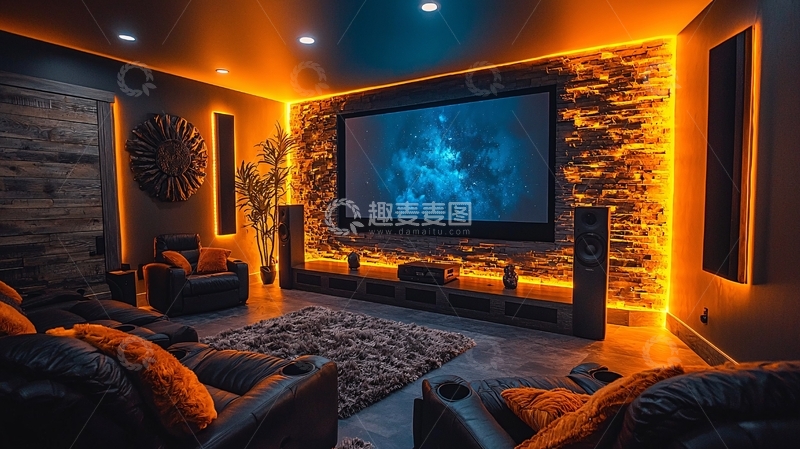 高清大图下载【趣麦麦图】高端家庭影院