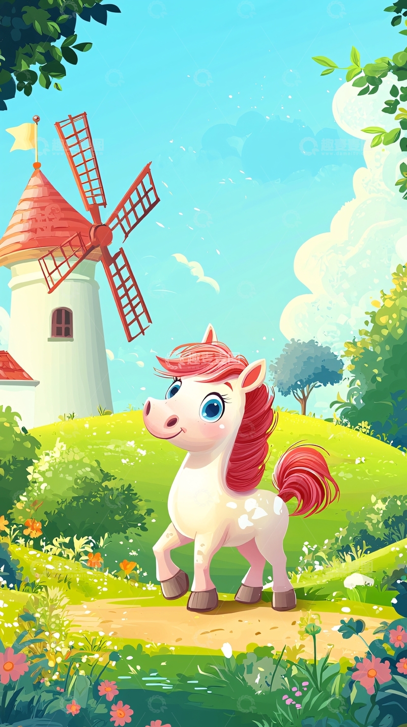 高清大图下载【趣麦麦图】卡通小马