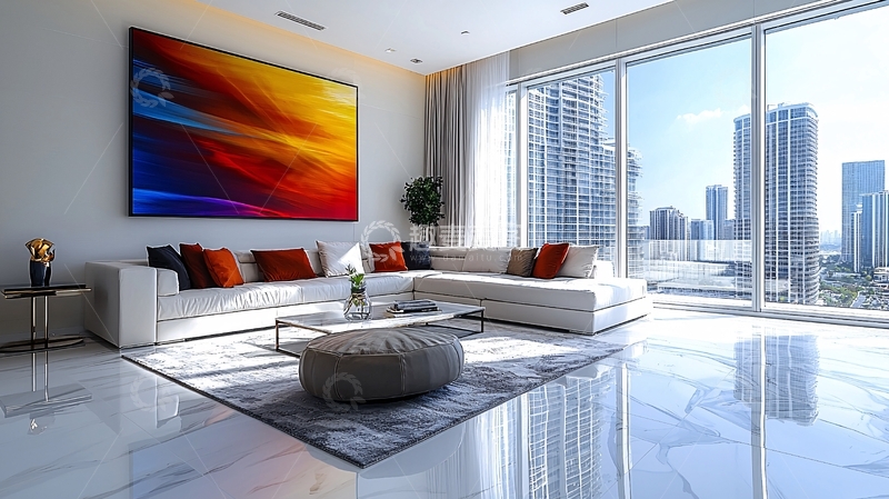 高清大图下载【趣麦麦图】现代简约客厅