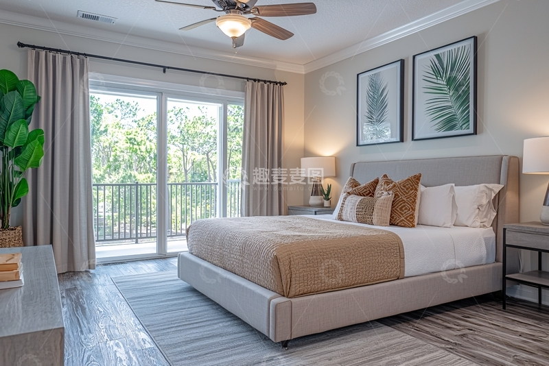 高清大图下载【趣麦麦图】现代简约卧室设计61