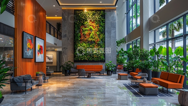 高清大图下载【趣麦麦图】现代酒店大堂
