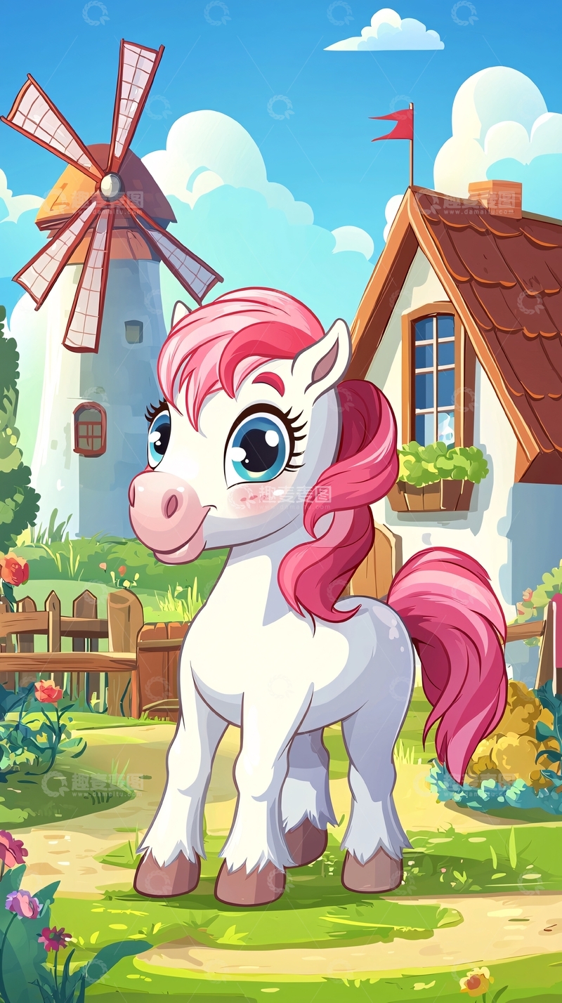 高清大图下载【趣麦麦图】卡通小马