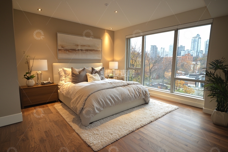 高清大图下载【趣麦麦图】现代简约卧室47