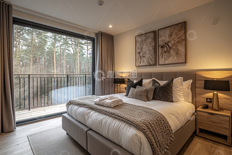 高清大图下载【趣麦麦图】现代简约卧室设计63