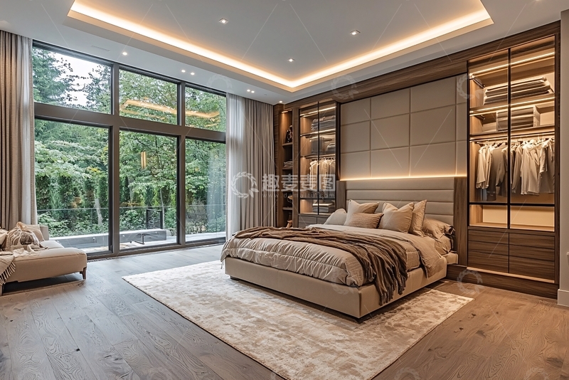 高清大图下载【趣麦麦图】现代简约主卧设计