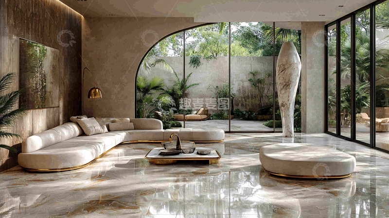 高清大图下载【趣麦麦图】现代轻奢客厅设计