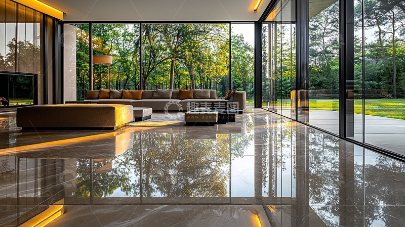 高清大图下载【趣麦麦图】现代简约别墅客厅