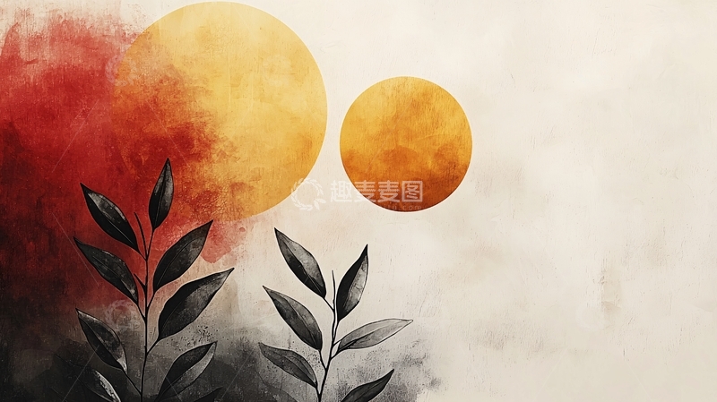 高清大图下载【趣麦麦图】抽象水彩画