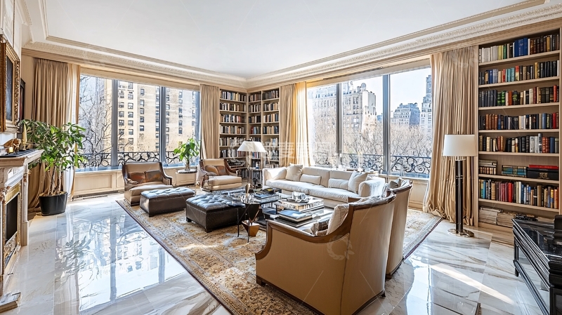 高清大图下载【趣麦麦图】豪华典雅的客厅