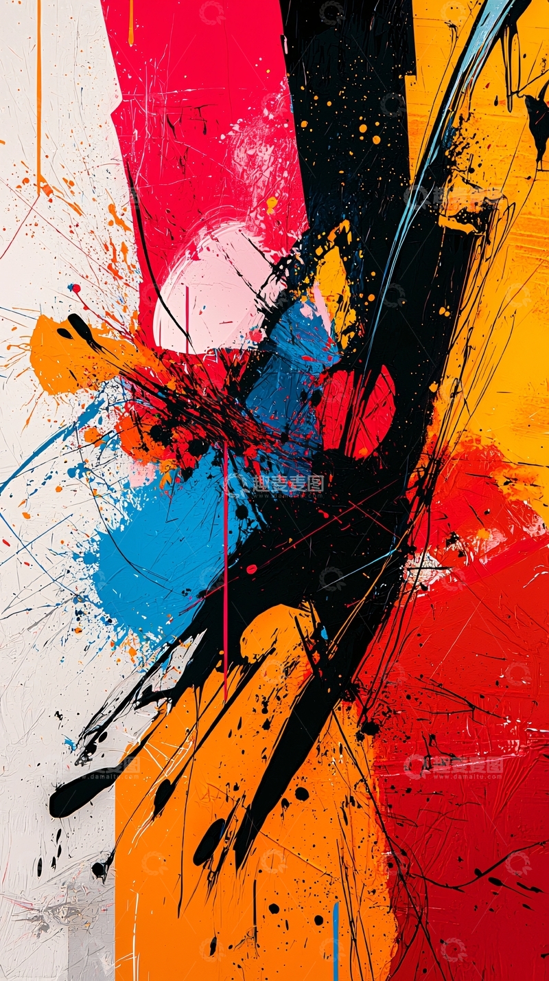 高清大图下载【趣麦麦图】抽象油画