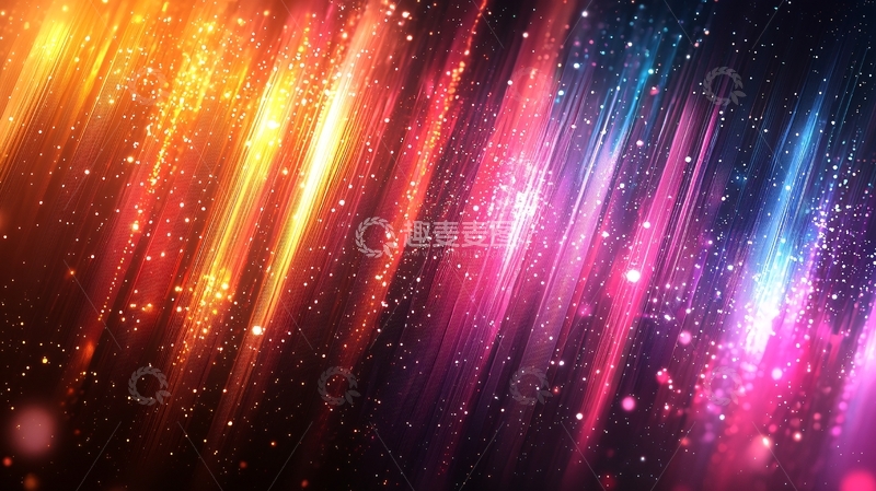 高清大图下载【趣麦麦图】绚丽多彩的光线背景