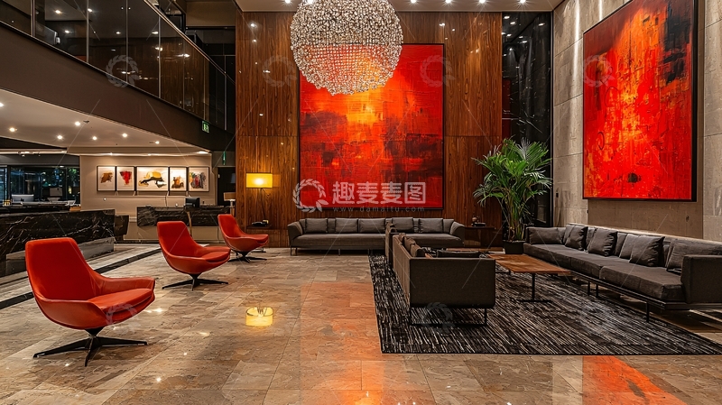 高清大图下载【趣麦麦图】酒店大堂设计