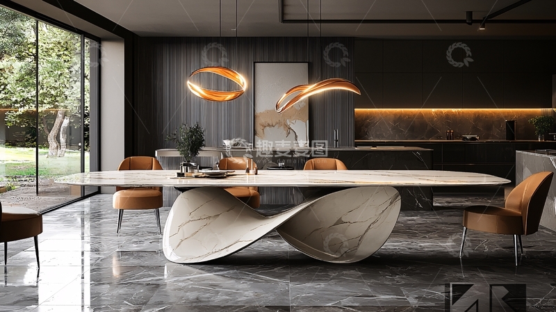 高清大图下载【趣麦麦图】现代简约餐厅