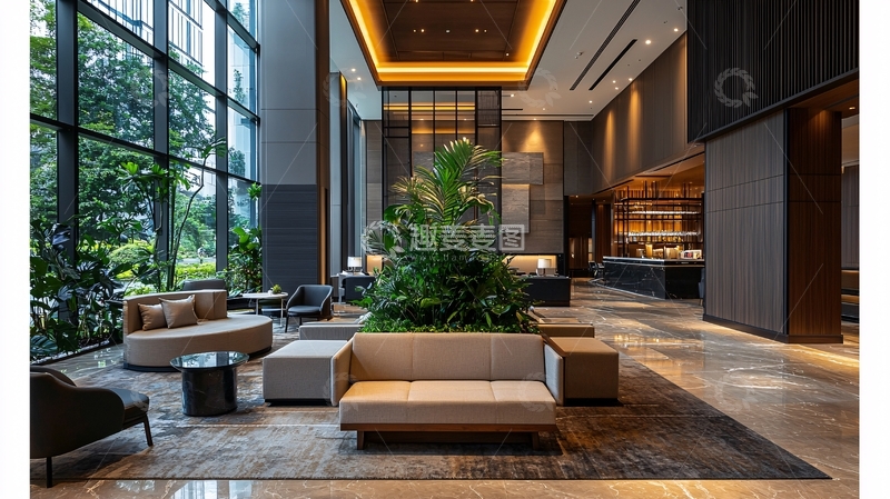 高清大图下载【趣麦麦图】酒店大堂景观