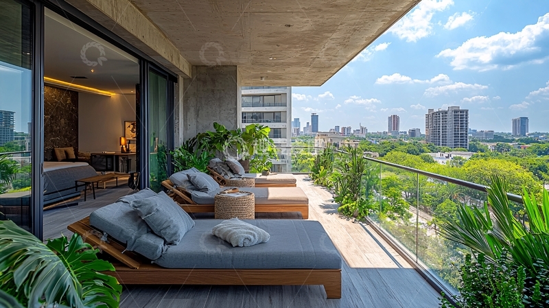 高清大图下载【趣麦麦图】豪华阳台景观