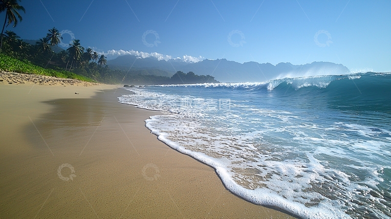 高清大图下载【趣麦麦图】阳光沙滩海浪36