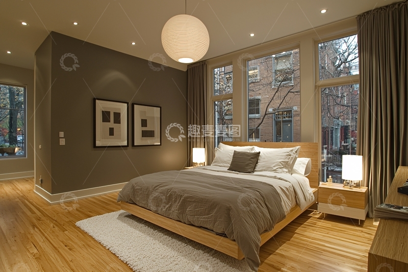高清大图下载【趣麦麦图】现代简约卧室48