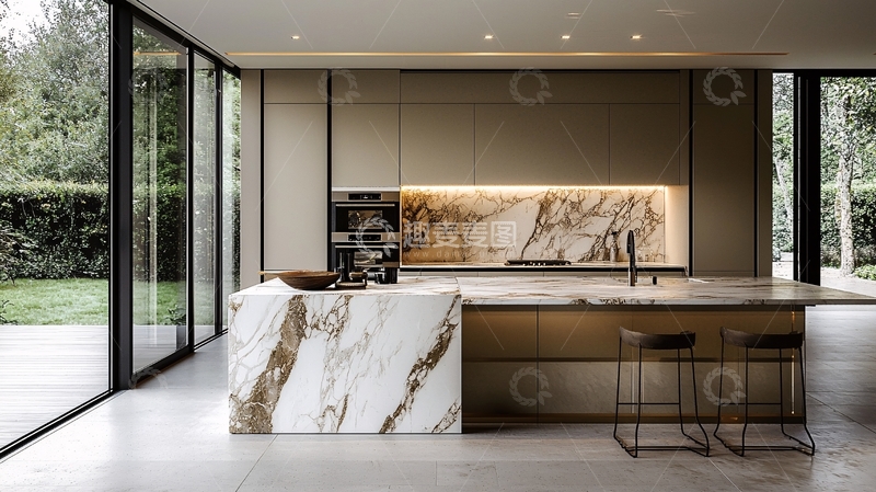 高清大图下载【趣麦麦图】现代极简风格厨房