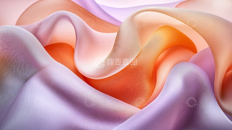 高清大图下载【趣麦麦图】丝绸质感渐变色布料