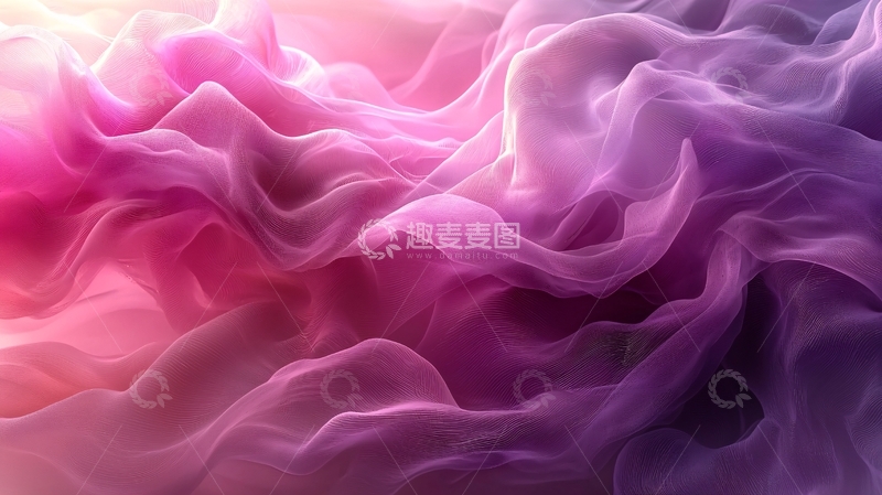 高清大图下载【趣麦麦图】粉色紫色烟雾背景