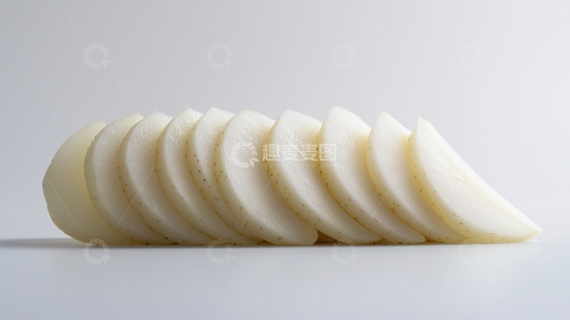 高清大图下载【趣麦麦图】白萝卜切片
