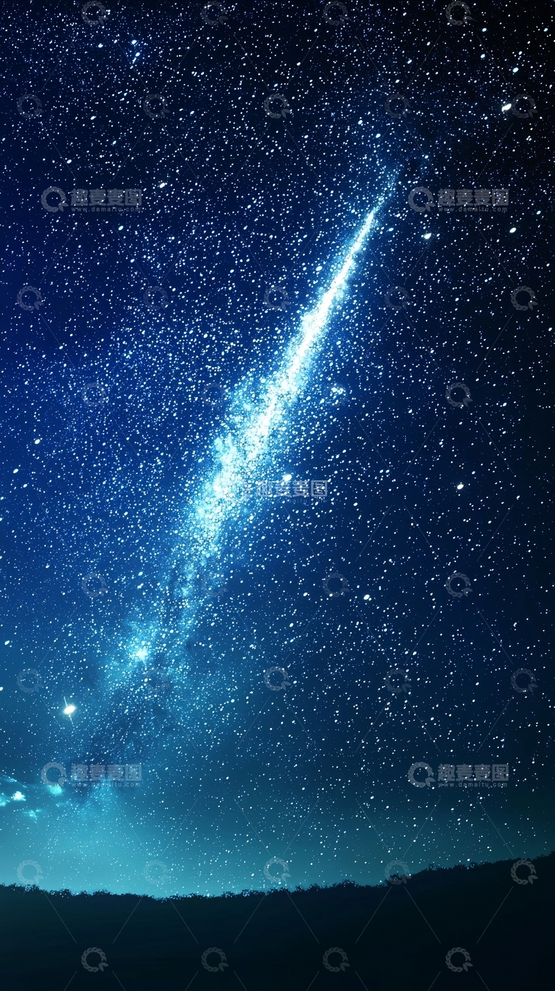 高清大图下载【趣麦麦图】星空流星雨