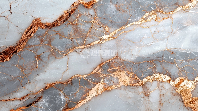 高清大图下载【趣麦麦图】灰色大理石金色纹理