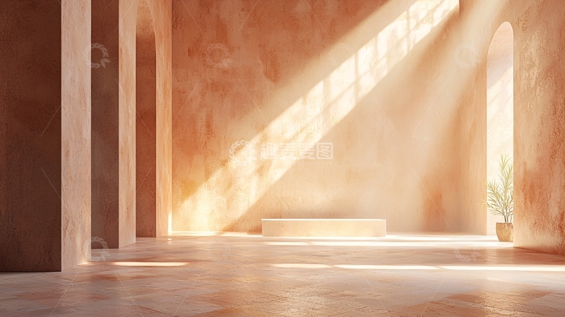 高清大图下载【趣麦麦图】温暖色调室内空间