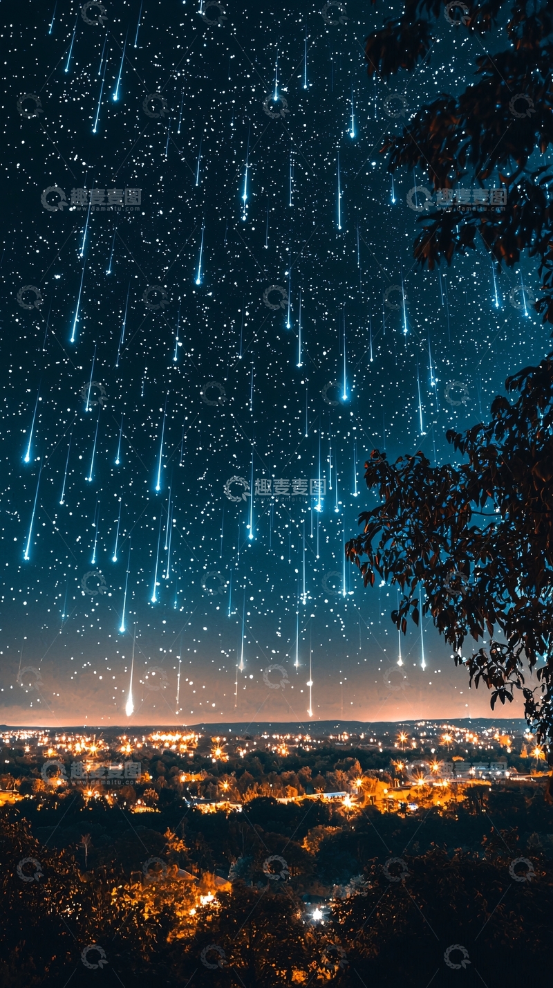 高清大图下载【趣麦麦图】流星雨