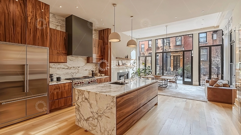 高清大图下载【趣麦麦图】现代简约开放式厨房