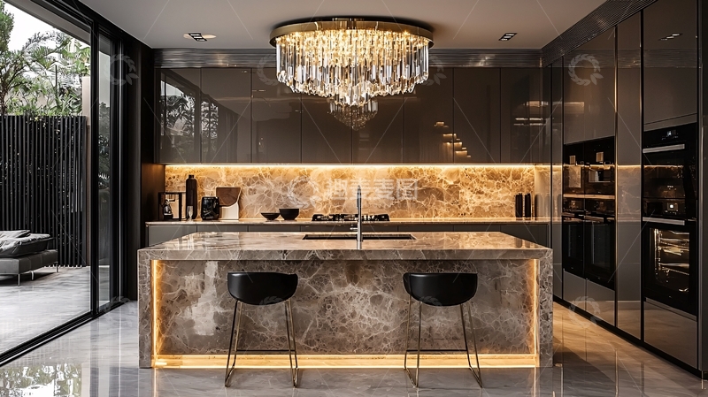 高清大图下载【趣麦麦图】现代奢华厨房设计