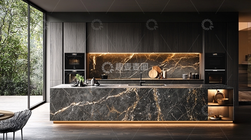 高清大图下载【趣麦麦图】现代极简风格厨房