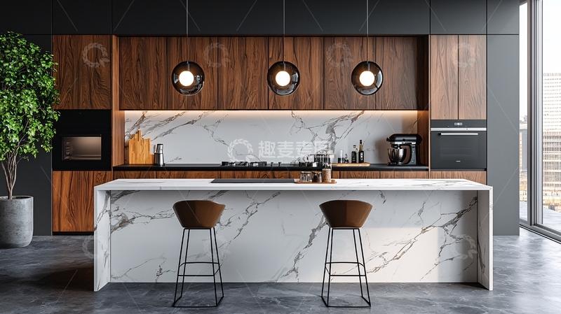 高清大图下载【趣麦麦图】现代简约风厨房