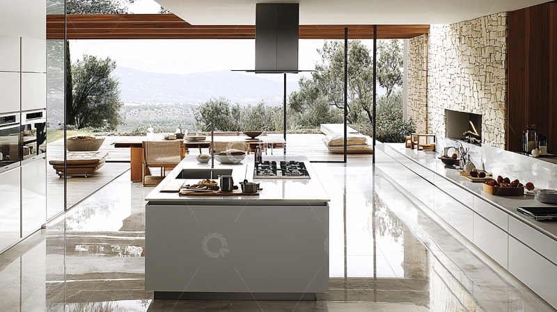 高清大图下载【趣麦麦图】现代简约开放式厨房