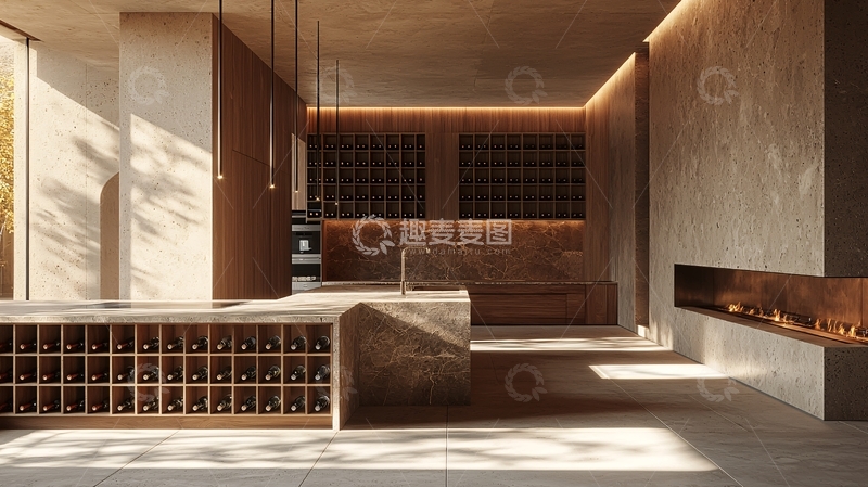 高清大图下载【趣麦麦图】现代简约酒窖设计