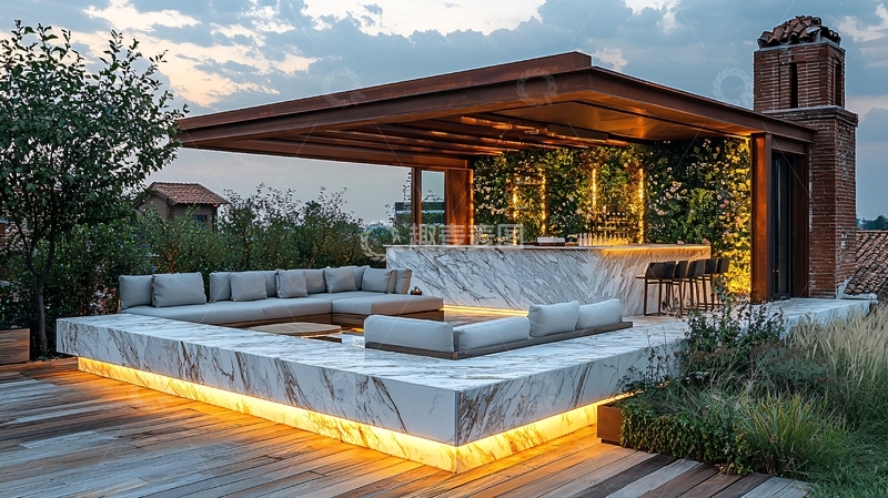 高清大图下载【趣麦麦图】现代风格户外休闲区