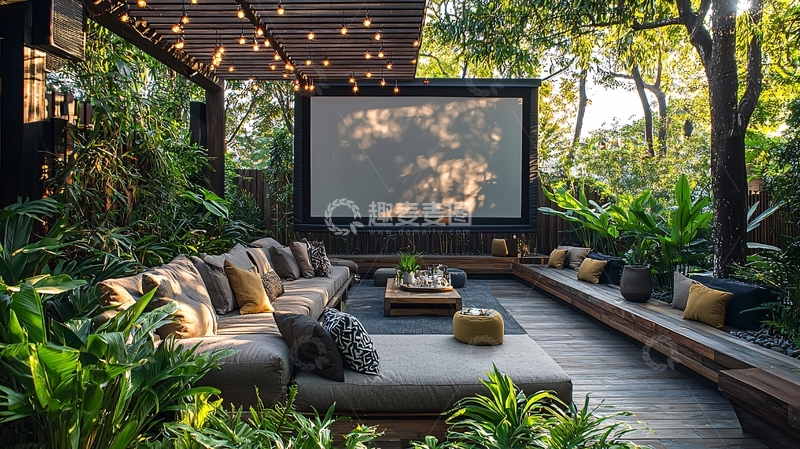 高清大图下载【趣麦麦图】户外家庭影院