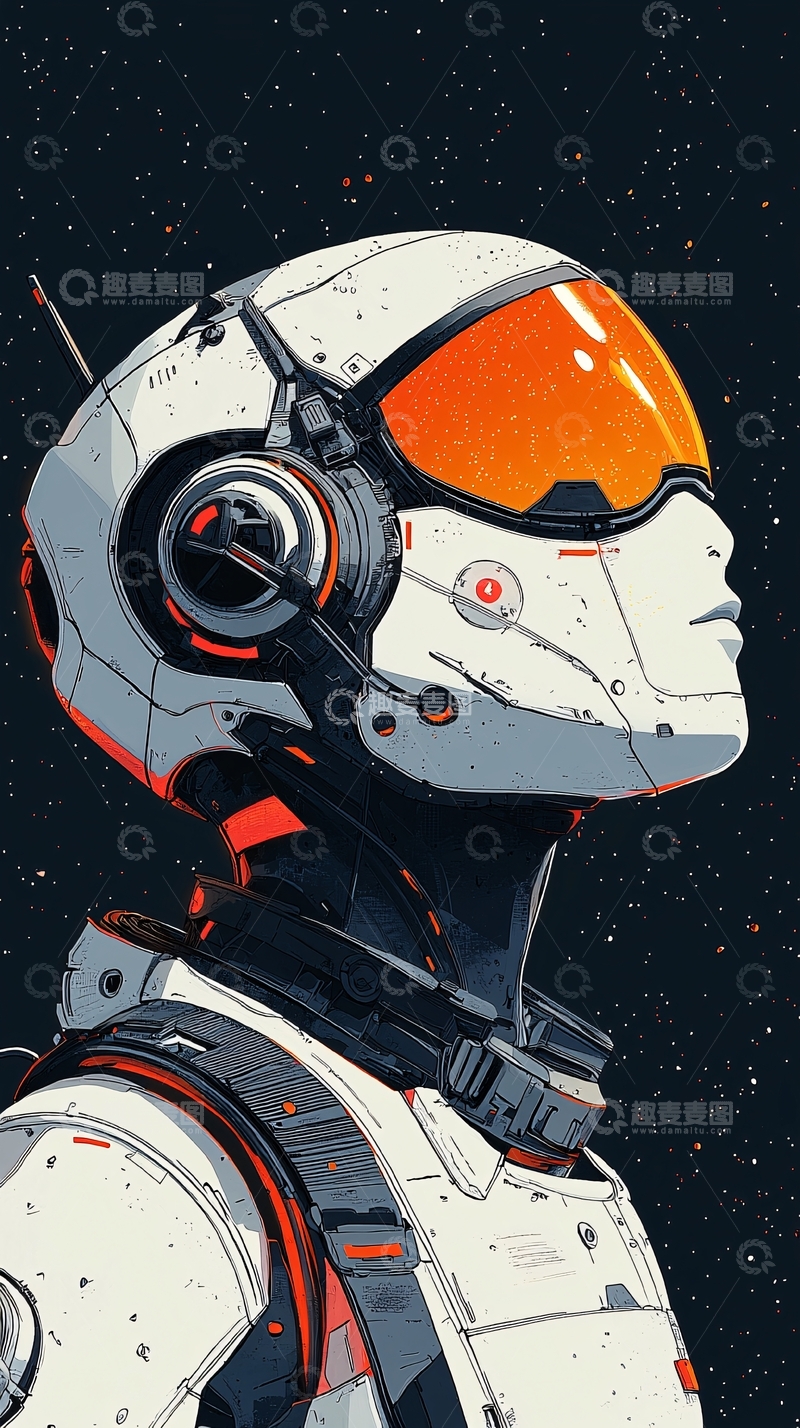 高清大图下载【趣麦麦图】太空宇航员