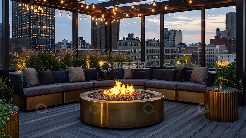 高清大图下载【趣麦麦图】屋顶露台景观