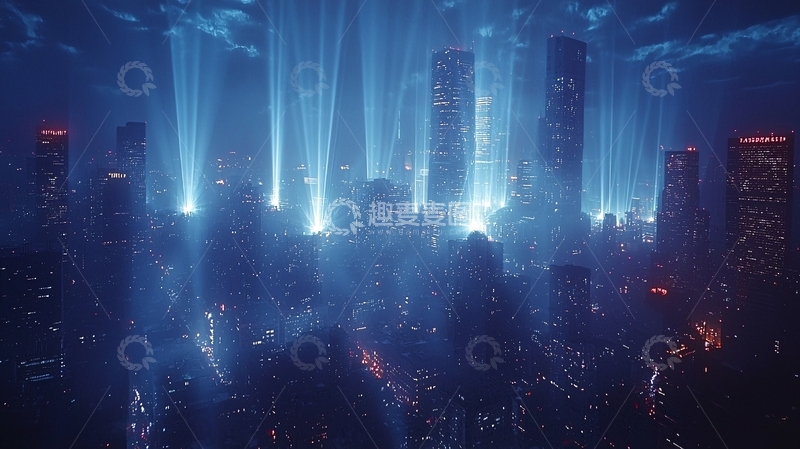 高清大图下载【趣麦麦图】夜景都市