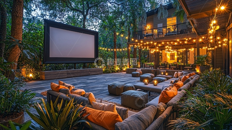 高清大图下载【趣麦麦图】户外家庭影院