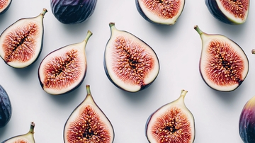 无缝拼接的紫色无花果